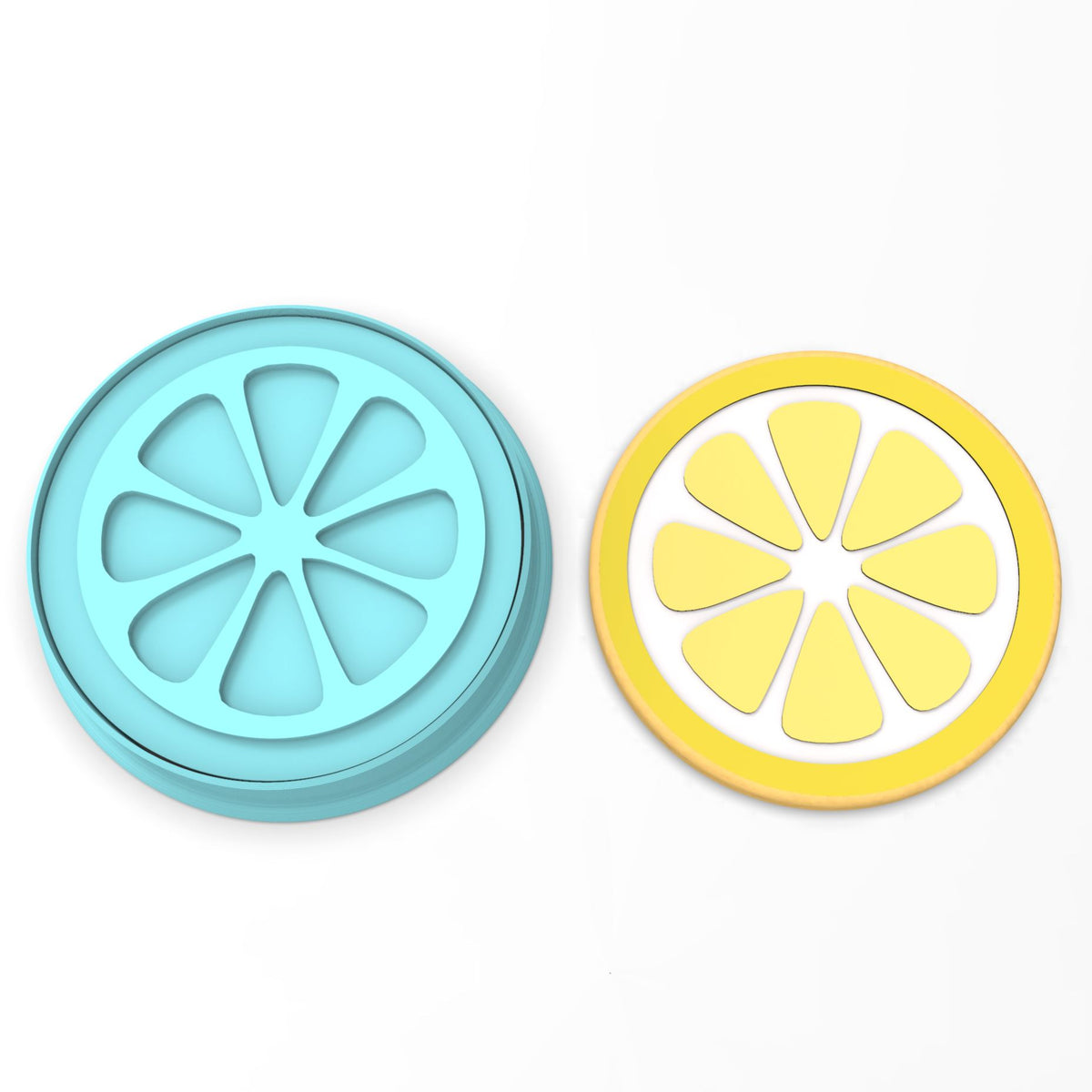 Lemon Slice Cookie Cutter | Stamp | Stencil #1