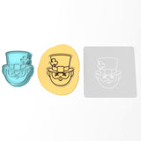 Leprechaun Cookie Cutter | Stamp | Stencil #1