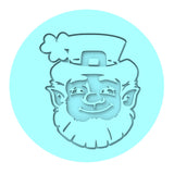 Leprechaun Cookie Cutter | Stamp | Stencil #4 Cookie Cutter Lady MINI - 2 Inches (5cm) Debosser ONLY 