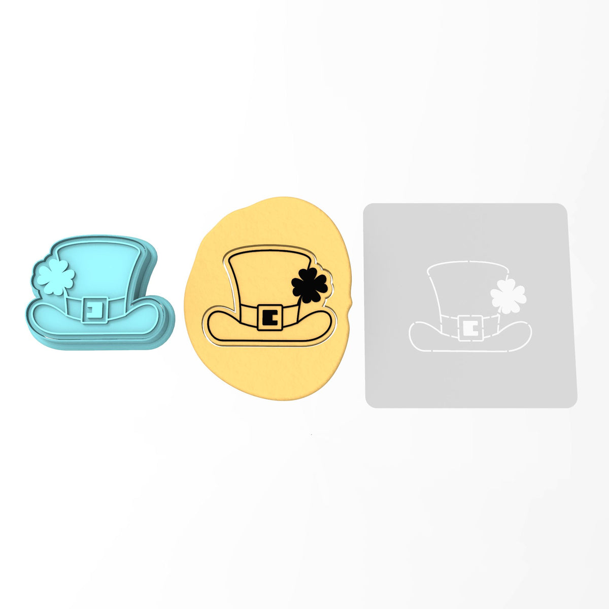 Leprechaun Hat Cookie Cutter | Stamp | Stencil #1