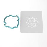 Let It Snow Cookie Cutter | Stamp | Stencil #1 Xmas / Winter / NYE Cookie Cutter Lady 3 Inch Cupcake/Small Cookie Cutter Only Yes