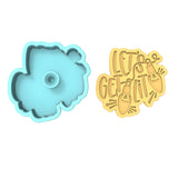 Let's Get Lit Cookie Cutter | Stamp | Stencil #1