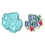 Let's Get Lit Cookie Cutter | Stamp | Stencil #1