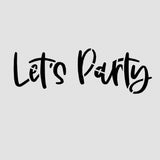 Let's Party Arrow Cookie Cutter | Stamp | Stencil #1