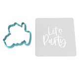 Let's Party Cookie Cutter | Stamp | Stencil #2