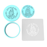 Life is Better Around the Campfire Cookie Cutter | Stamp | Stencil Animals & Dinosaurs Cookie Cutter Lady MINI - 2 Inches (5cm) **FULL SET BUNDLE** Cutter + Stamp + Stencil + Debosser **BEST DEAL** 