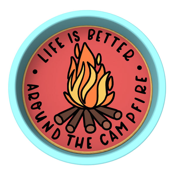 Life is Better Around the Campfire Cookie Cutter | Stamp | Stencil Animals & Dinosaurs Cookie Cutter Lady 