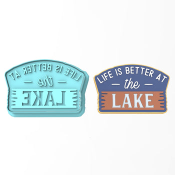 Life is Better at the Lake Cookie Cutter | Stamp | Stencil #1
