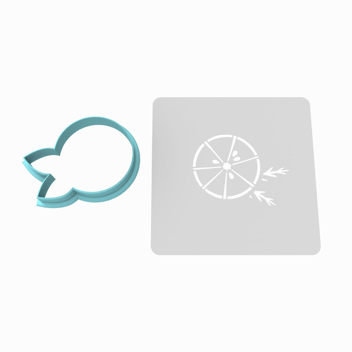 Lime Cookie Cutter | Stamp | Stencil #1