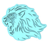 Lion Cookie Cutter | Stamp | Stencil #A Animals & Dinosaurs Cookie Cutter Lady MINI - 2 Inches (5cm) Stamp ONLY 