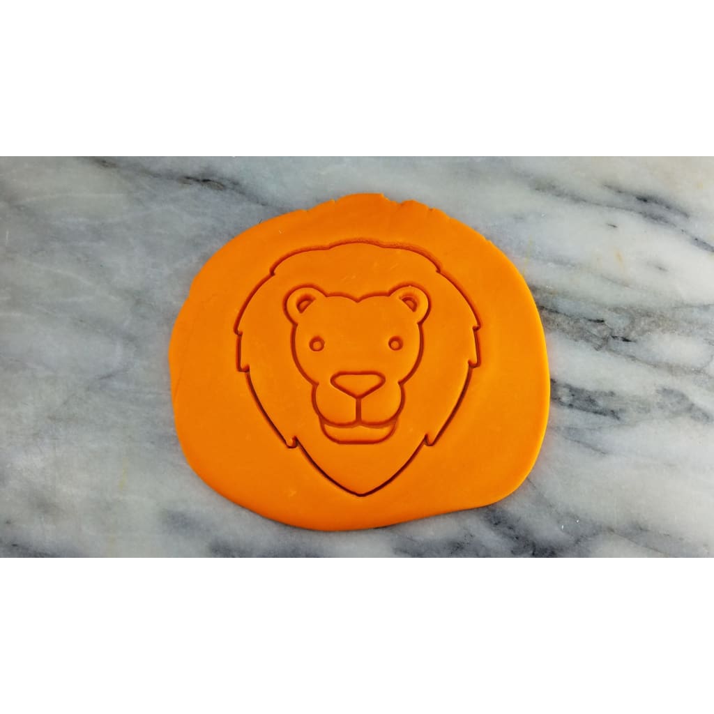 Lion Face Cookie Cutter  Stamp & Outline #2