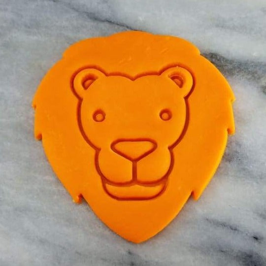 Lion Face Cookie Cutter  Stamp & Outline #2