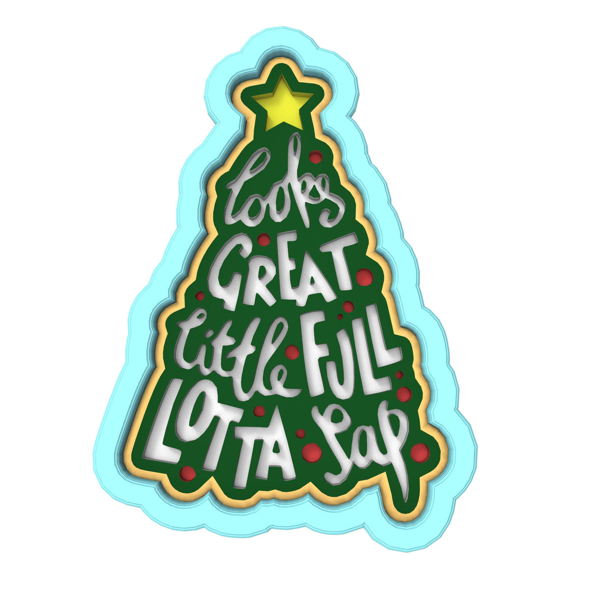 Little Full Lotta Sap Cookie Cutter | Stamp | Stencil #2