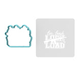 Live Laugh Lock & Load Cookie Cutter | Stamp | Stencil #1