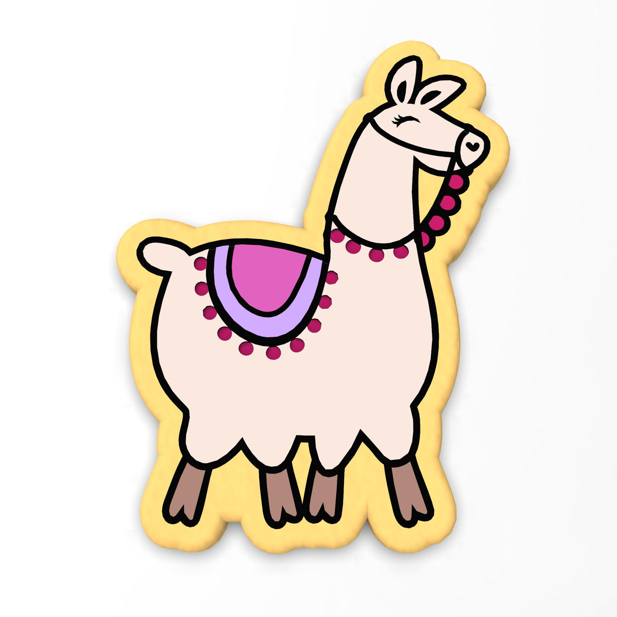 Llama Cookie Cutter | Stamp | Stencil #2