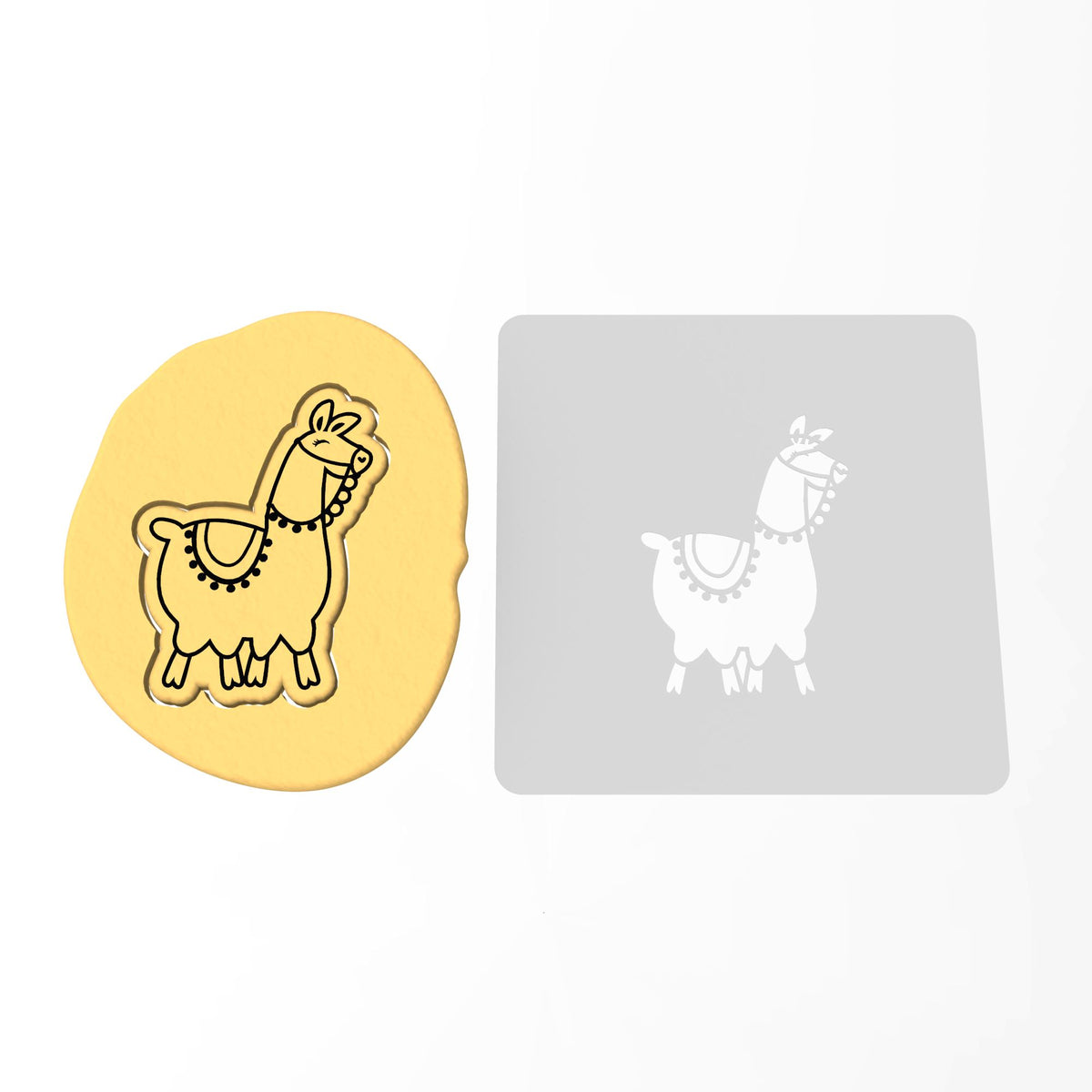 Llama Cookie Cutter | Stamp | Stencil #2