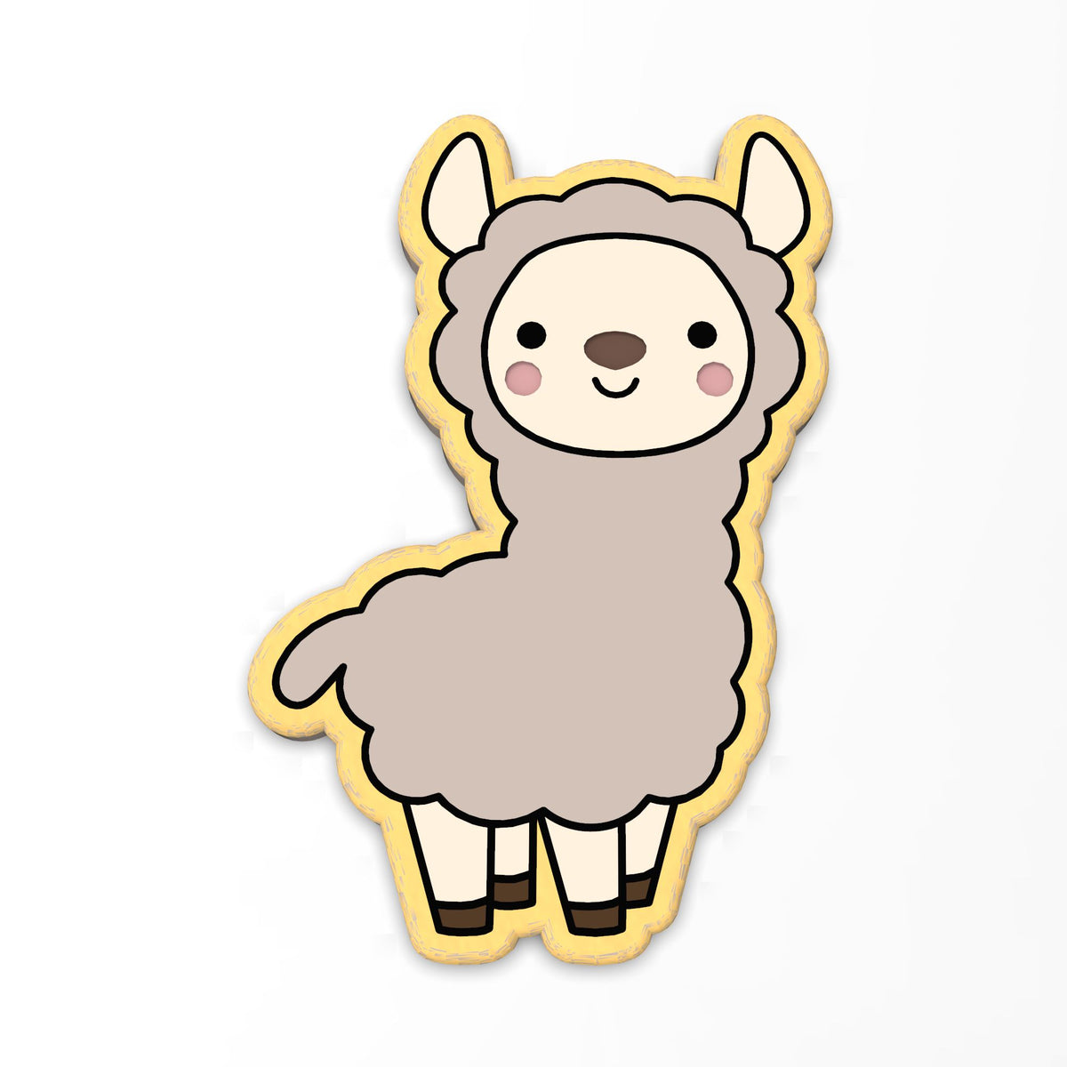 Llama Cookie Cutter | Stamp | Stencil #3