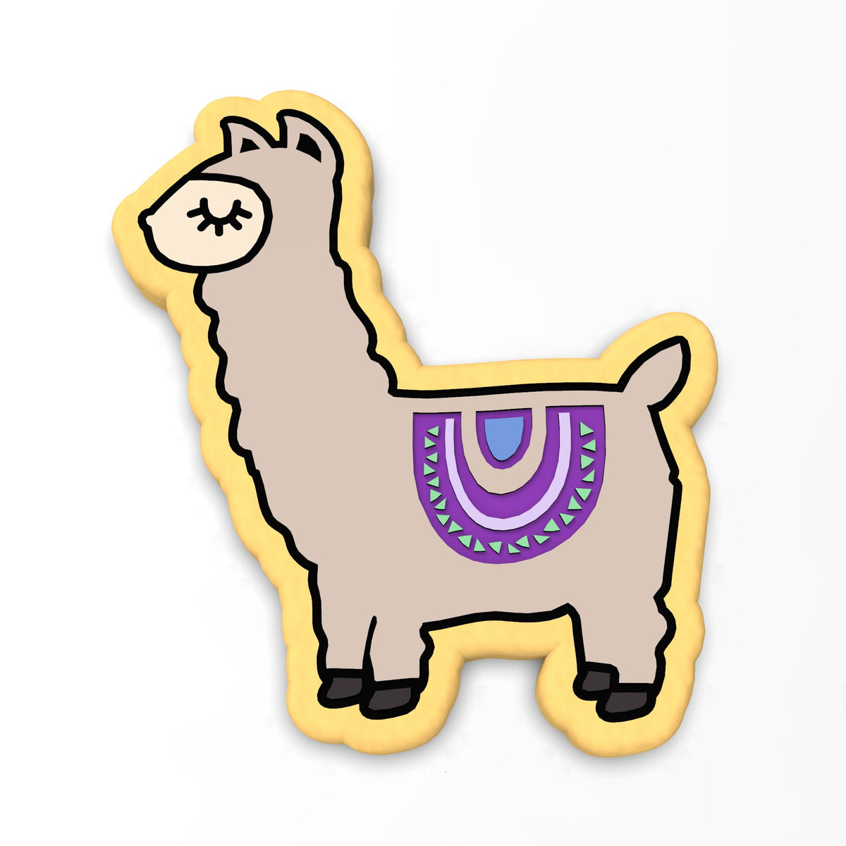 Llama Cookie Cutter | Stamp | Stencil #4