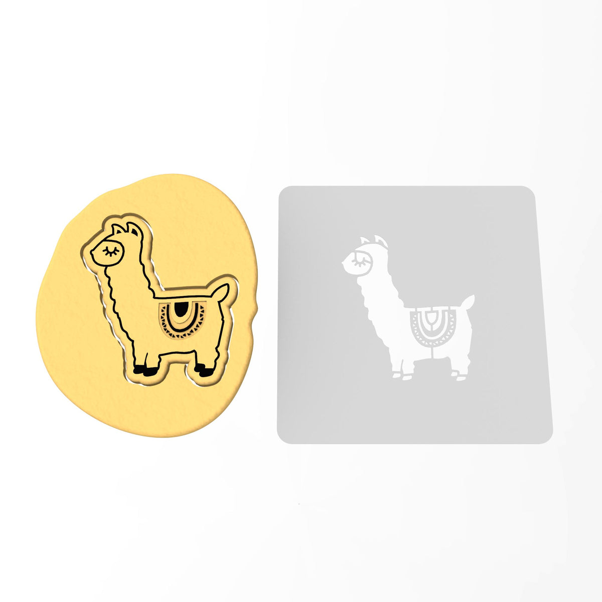 Llama Cookie Cutter | Stamp | Stencil #4