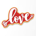 Love Arrow Cookie Cutter | Stamp | Stencil #1