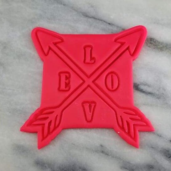 Love Arrows Cookie Cutter  Stamp & Outline #1