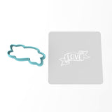 Love Banner Cookie Cutter | Stamp | Stencil Wedding / Baby / V Day Cookie Cutter Lady 