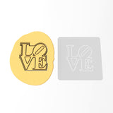 Love Cookie Cutter | Stamp | Stencil #1 Wedding / Baby / V Day Cookie Cutter Lady MINI - 2 Inches (5cm) Stencil ONLY 