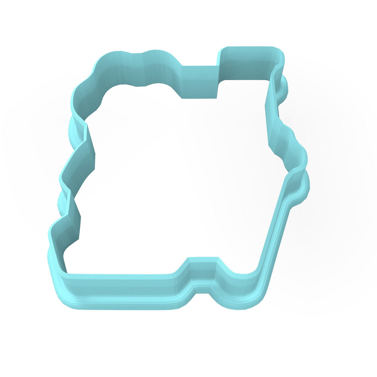 Love Dog Paw Vertical Cookie Cutter | Stamp | Stencil #1