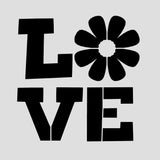 Love Flower Cookie Cutter  Outline & Stamp #1