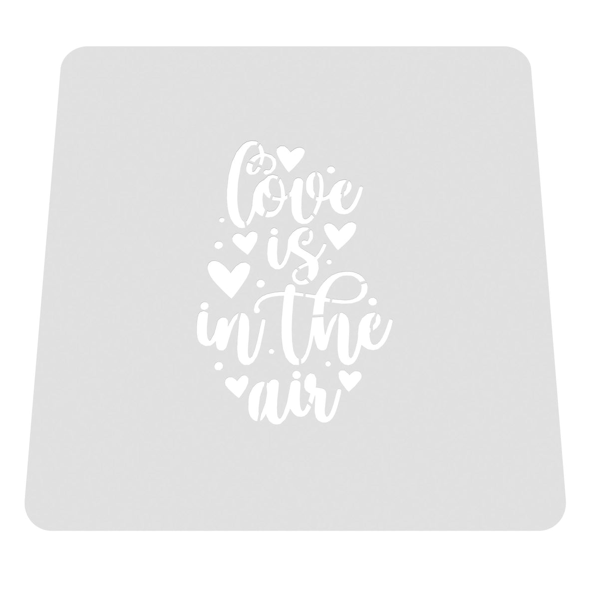Love is in the Air Cookie Cutter | Stamp | Stencil Wedding / Baby / V Day Cookie Cutter Lady MINI - 2 Inches (5cm) Stencil ONLY 