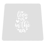 Love is in the Air Cookie Cutter | Stamp | Stencil Wedding / Baby / V Day Cookie Cutter Lady MINI - 2 Inches (5cm) Stencil ONLY 