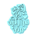 Love is in the Air Cookie Cutter | Stamp | Stencil Wedding / Baby / V Day Cookie Cutter Lady MINI - 2 Inches (5cm) Stamp ONLY 