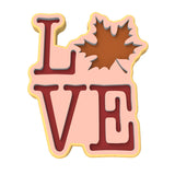 Love Leaf Cookie Cutter | Stamp | Stencil #1 Halloween / Fall Cookie Cutter Lady 