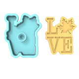 Love Leaf Cookie Cutter | Stamp | Stencil #1 Halloween / Fall Cookie Cutter Lady 
