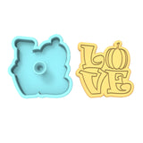 Love Pumpkin Cookie Cutter | Stamp | Stencil #1 Halloween / Fall Cookie Cutter Lady 