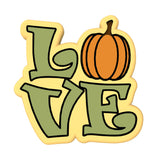 Love Pumpkin Cookie Cutter | Stamp | Stencil #1 Halloween / Fall Cookie Cutter Lady 