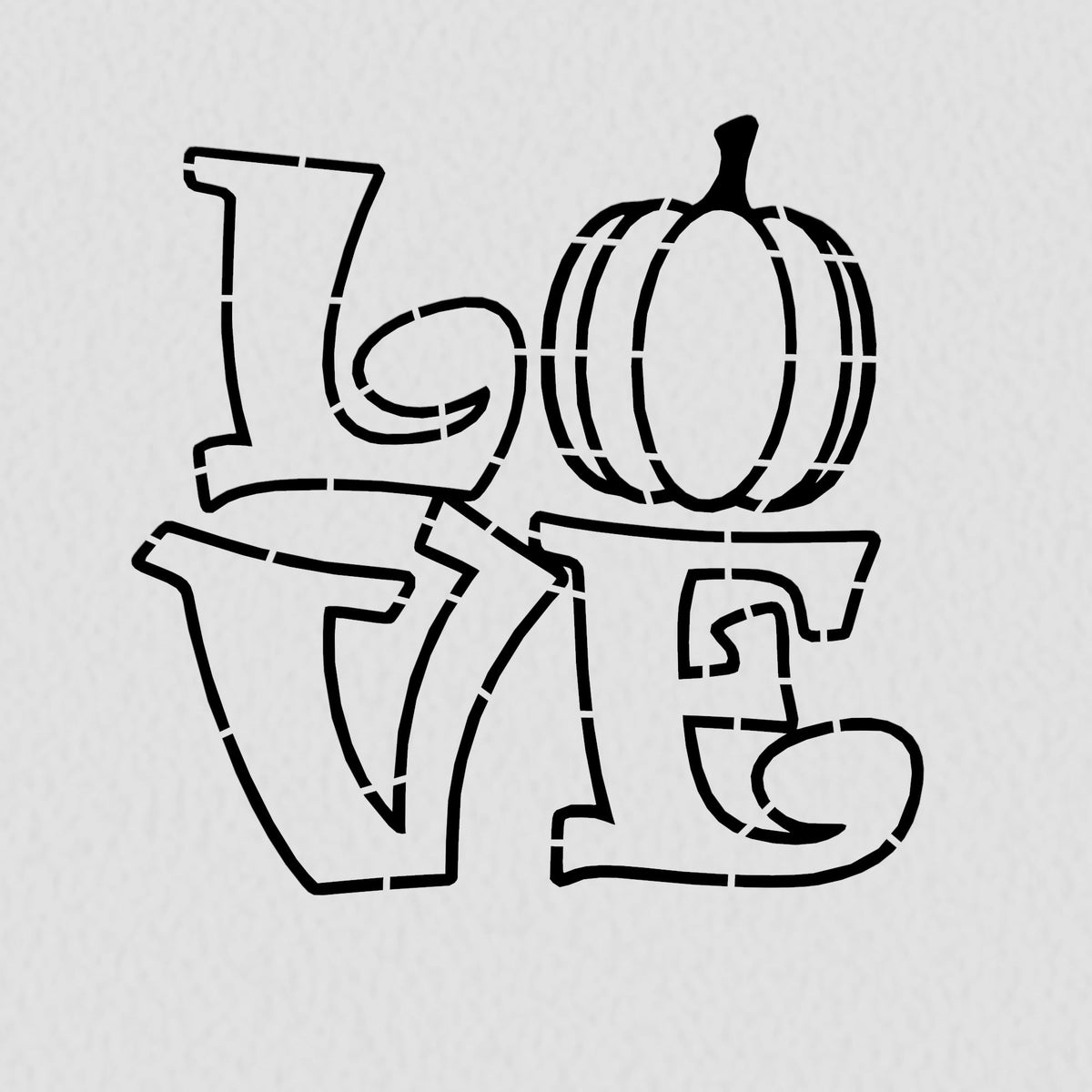 Love Pumpkin Cookie Cutter | Stamp | Stencil #1 Halloween / Fall Cookie Cutter Lady 2 Inch Small Cupcake Stencil Only No