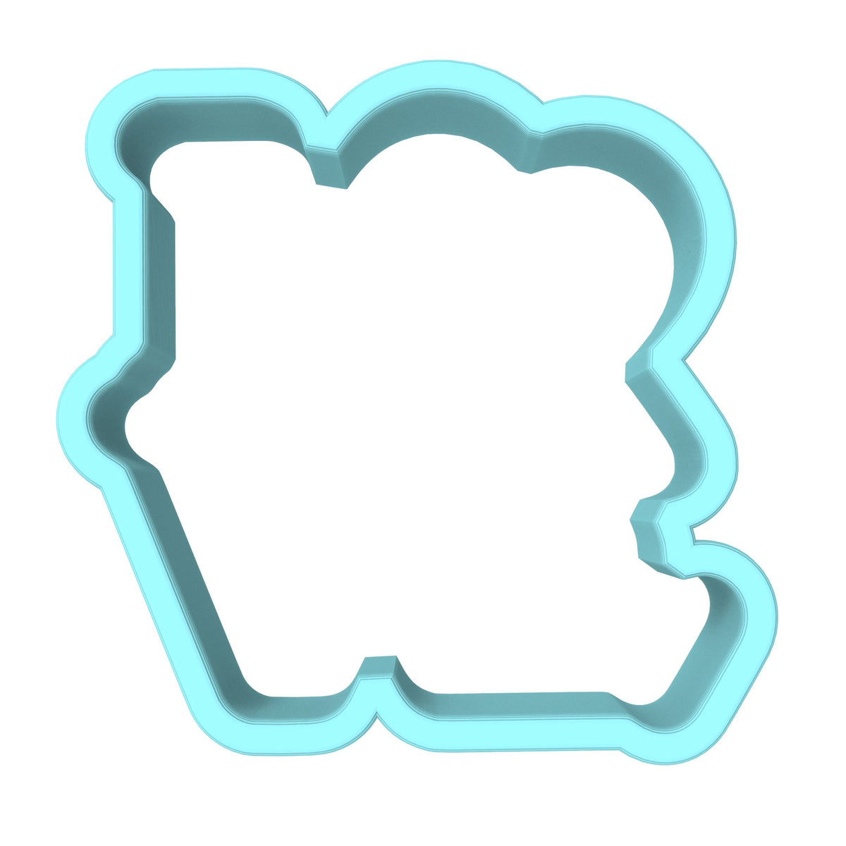 Love Soccer Cookie Cutter | Stamp | Stencil #1 transportation Cookie Cutter Lady MINI - 2 Inches (5cm) Cookie Cutter ONLY (Outline) 