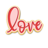 Love Word Cookie Cutter | Stamp | Stencil #1