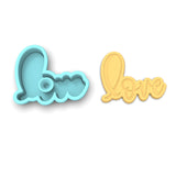Love Word Cookie Cutter | Stamp | Stencil #1