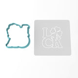 Luck Clover Shamrock Cookie Cutter | Stamp | Stencil #1