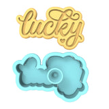Lucky Cookie Cutter | Stamp | Stencil #2 Wedding / Baby / V Day Cookie Cutter Lady 