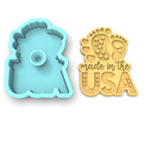 Made in the USA Cookie Cutter | Stamp | Stencil #1