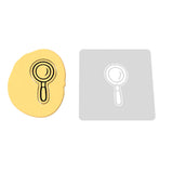 Magnifying Glass Cookie Cutter | Stamp | Stencil #1