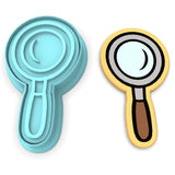Magnifying Glass Cookie Cutter | Stamp | Stencil #1