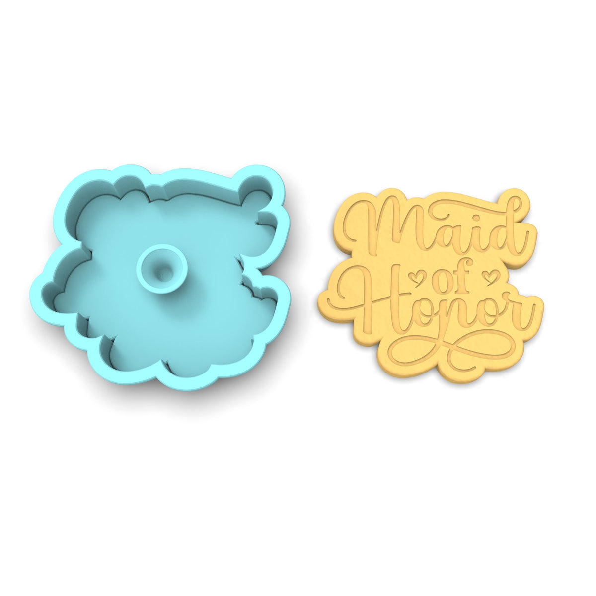 Maid of Honor Cookie Cutter | Stamp | Stencil #1