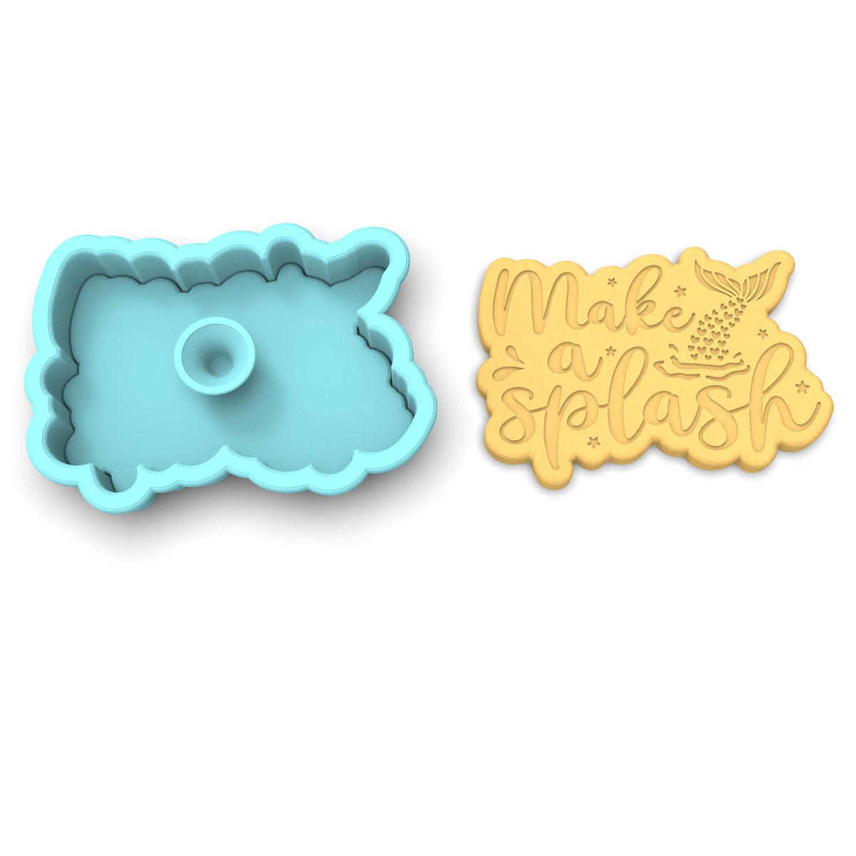 Make a Splash Cookie Cutter | Stamp | Stencil #1