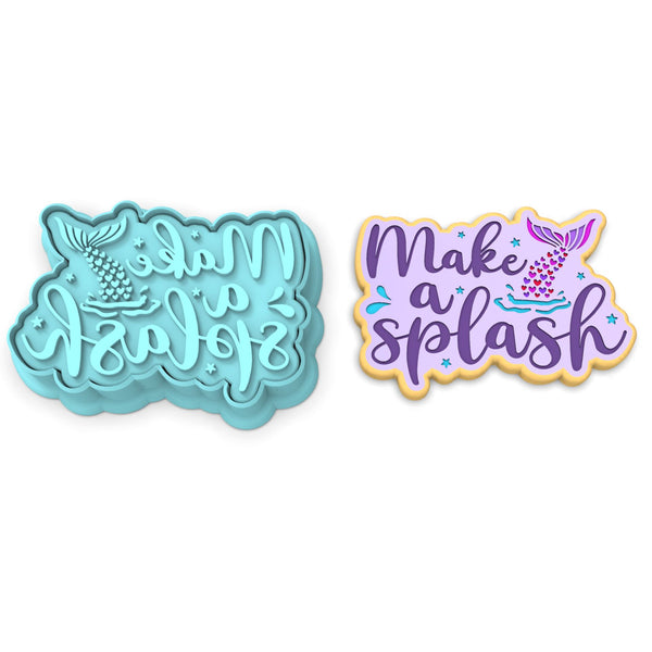 Make a Splash Cookie Cutter | Stamp | Stencil #1