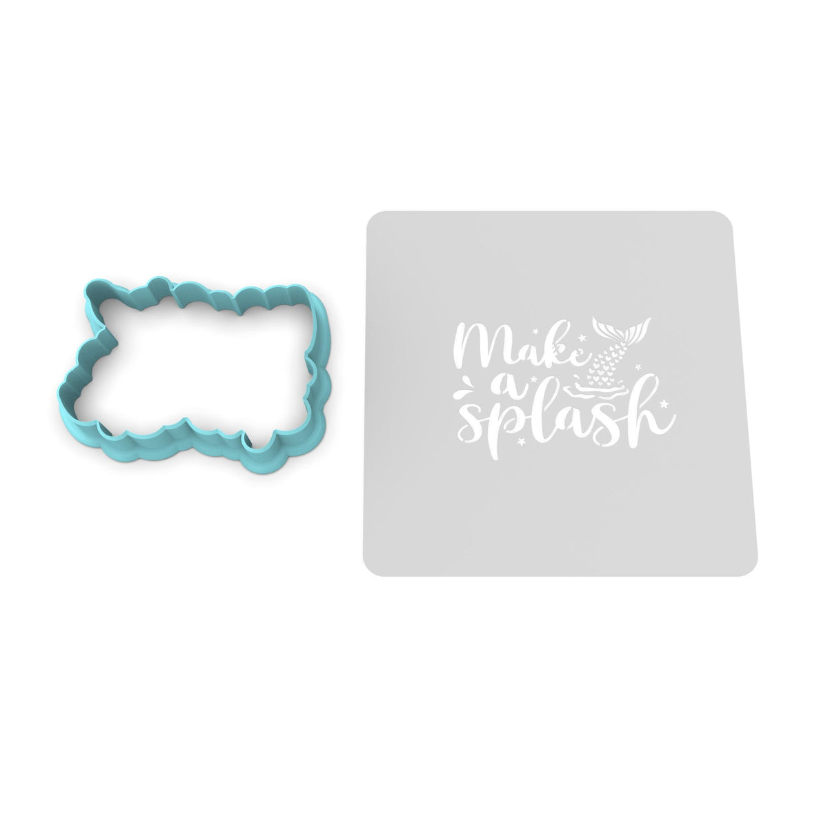 Make a Splash Cookie Cutter | Stamp | Stencil #1