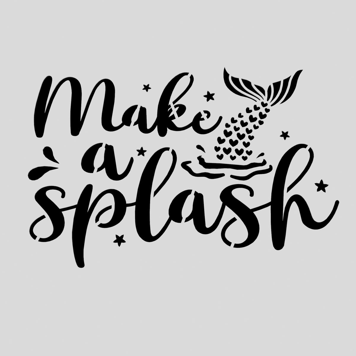 Make a Splash Cookie Cutter | Stamp | Stencil #1
